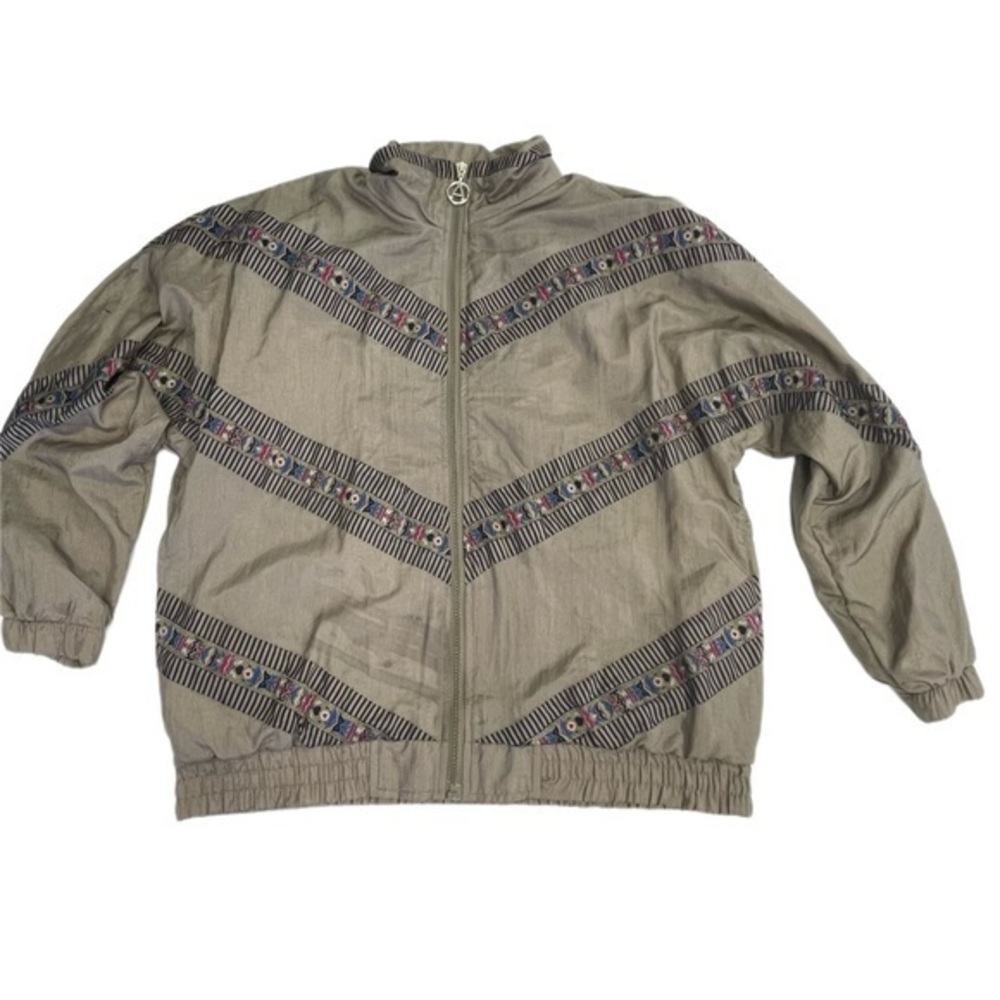 Vintage Adolfo Sport green windbreaker size women’s Extra Small
